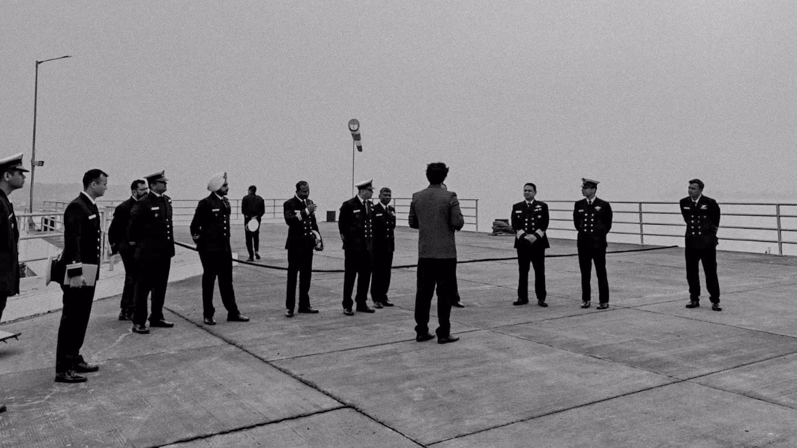 Senior officers at an Apollyon Dynamics demonstration