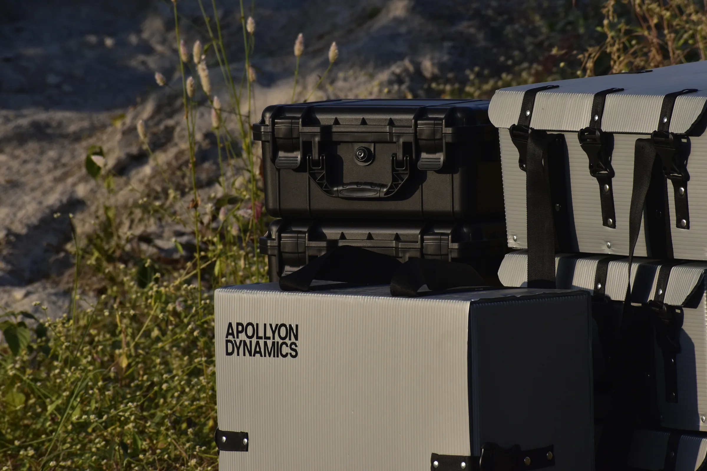 Apollyon field equipment cases, deployed